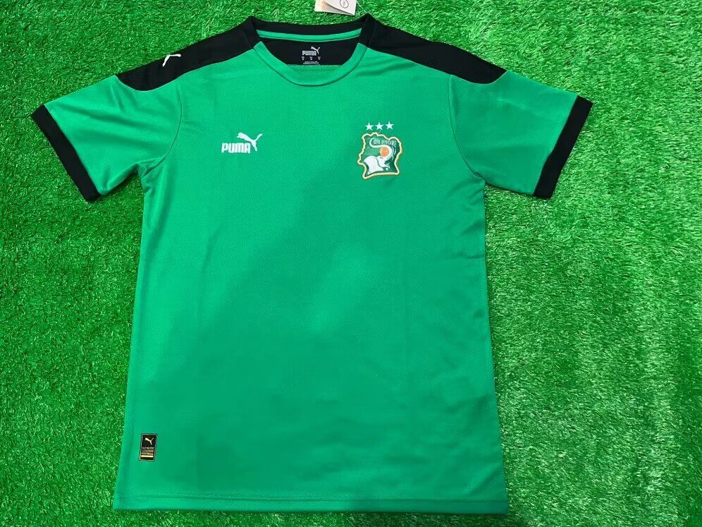 AAA Quality Cote d'Ivoire 24/25 Green/Black Training Jersey